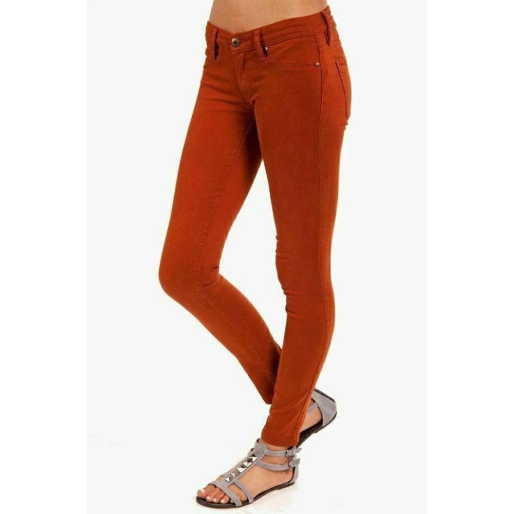 Blank NYC Rust Denim Spray On Super Skinny Jeans - Picture 7 of 14
